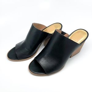 Dolce Vita Nix Black Leather Slides